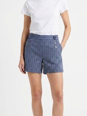 ⚓ Striped Nautical Sailor Shorts – Size XL
